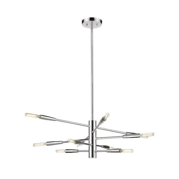 Z-Lite Ascension 10 Light Chandelier, Chrome 737-10CH - main